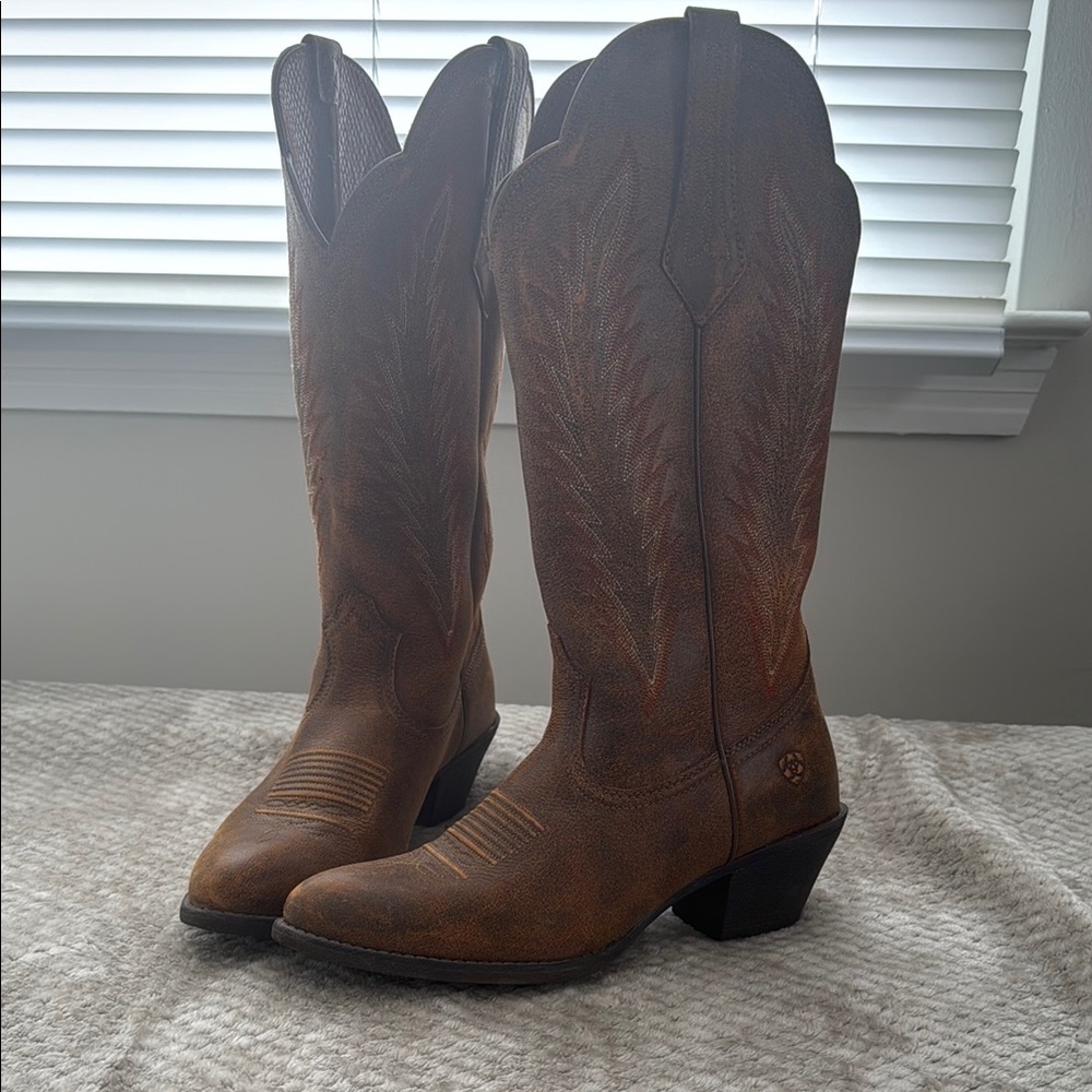 Ariat Tan Leather Western Boots